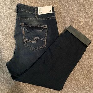 NWT Silver Jeans Skinny Crop